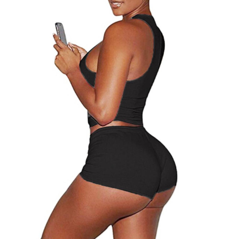 2pcs Short Tracksuit