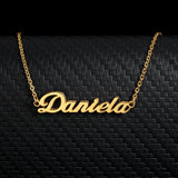 Personalized name necklace .
