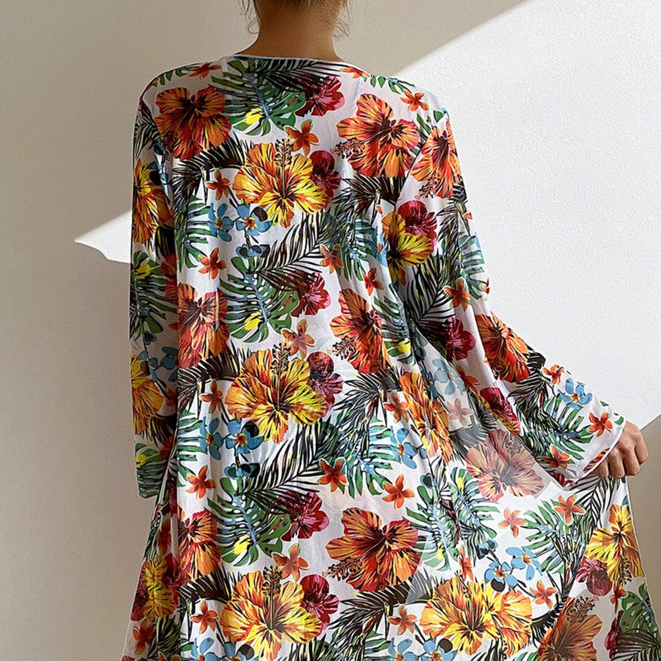 Bikini with Long Blouse