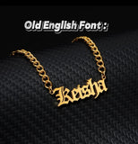 Personalized name necklace .