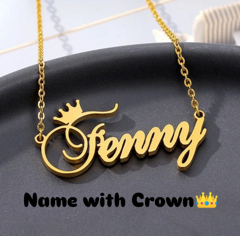 Personalized name necklace .